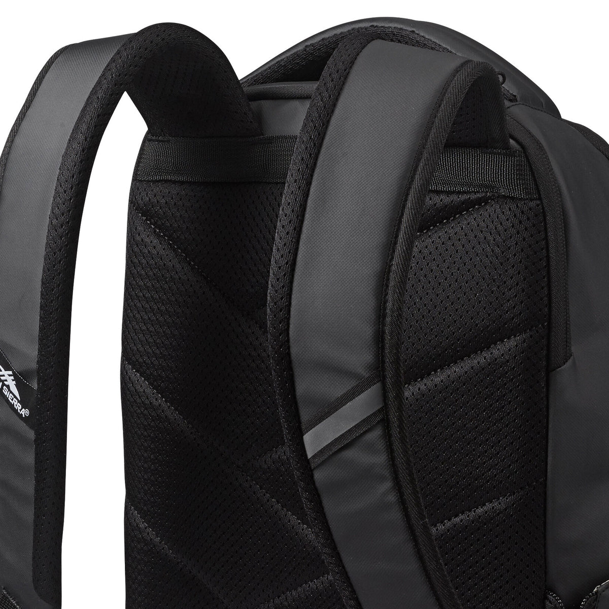 High Sierra Luna Polyester Storage Backpack with 360 Degree Reflectivity, Black