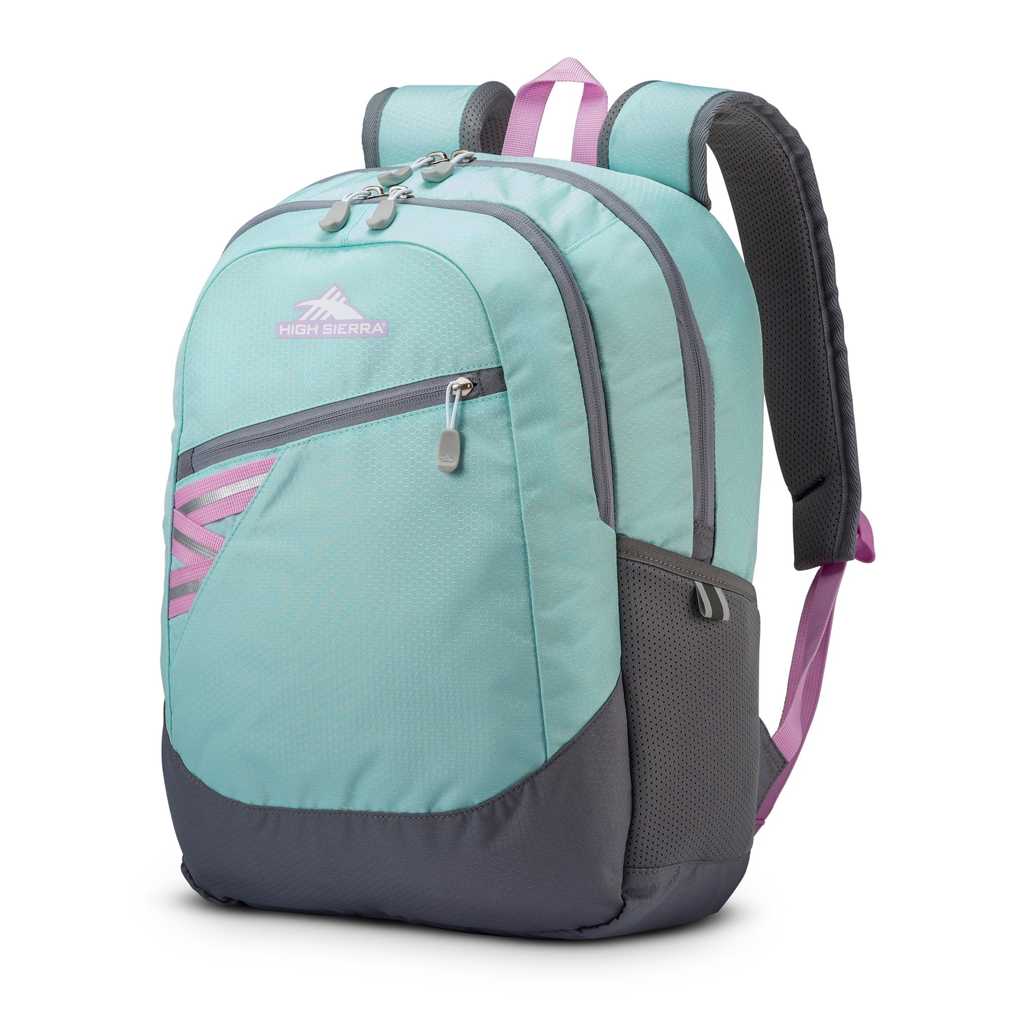 High Sierra Outburst Backpack w/Padded Laptop Sleeve, Sky Blue/Iced Lilac (Used) - VMInnovations