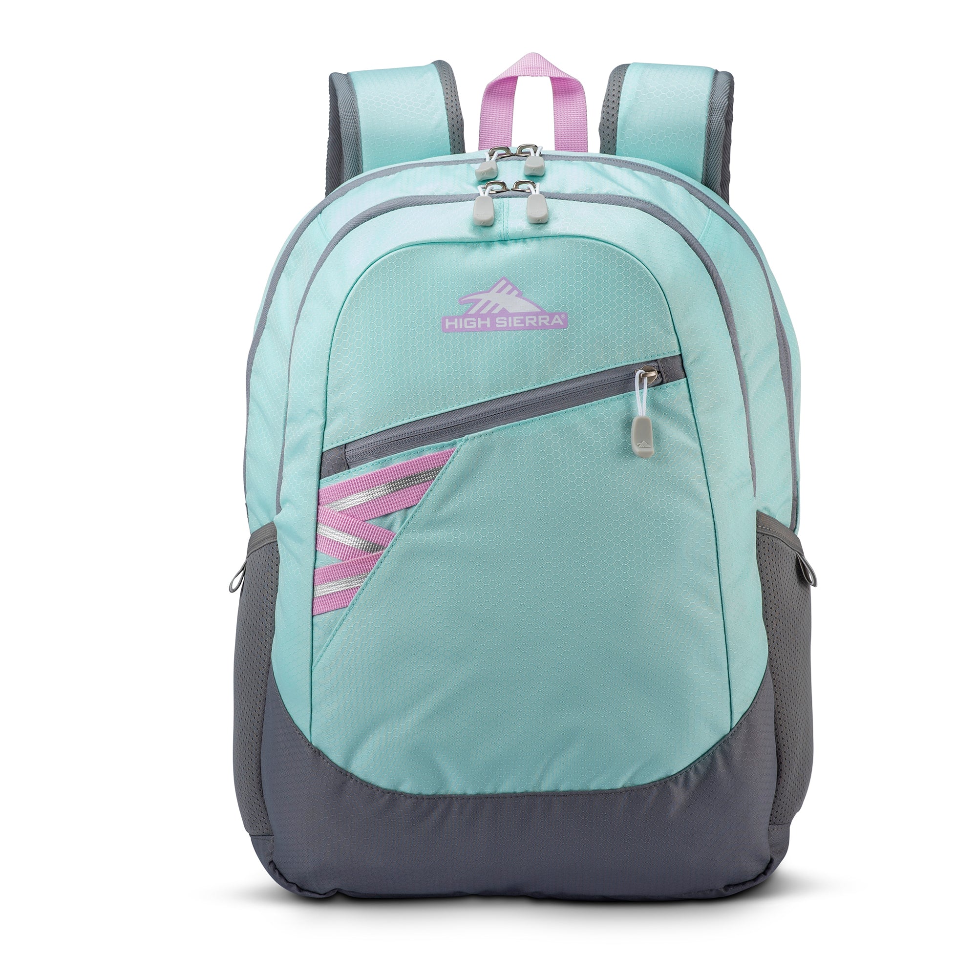 High Sierra Outburst Backpack w/Padded Laptop Sleeve, Sky Blue/Iced Lilac (Used) - VMInnovations