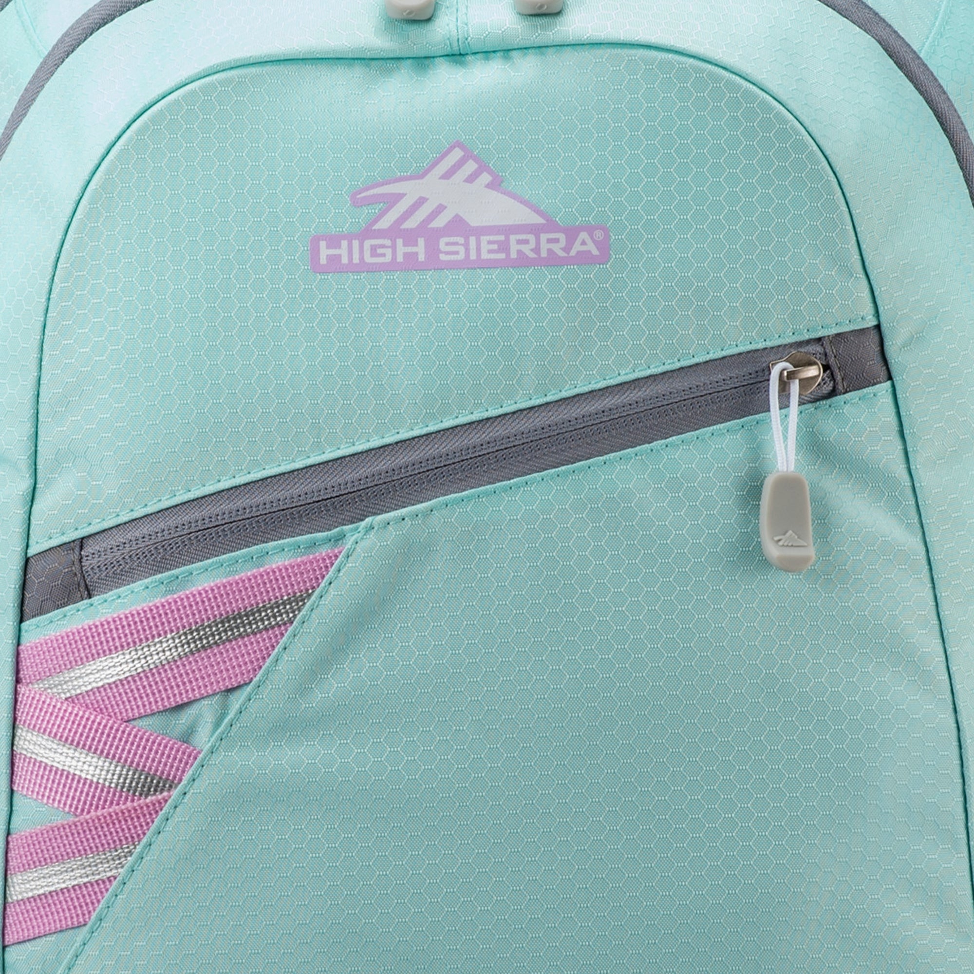 High Sierra Outburst Backpack w/Padded Laptop Sleeve, Sky Blue/Iced Lilac (Used) - VMInnovations