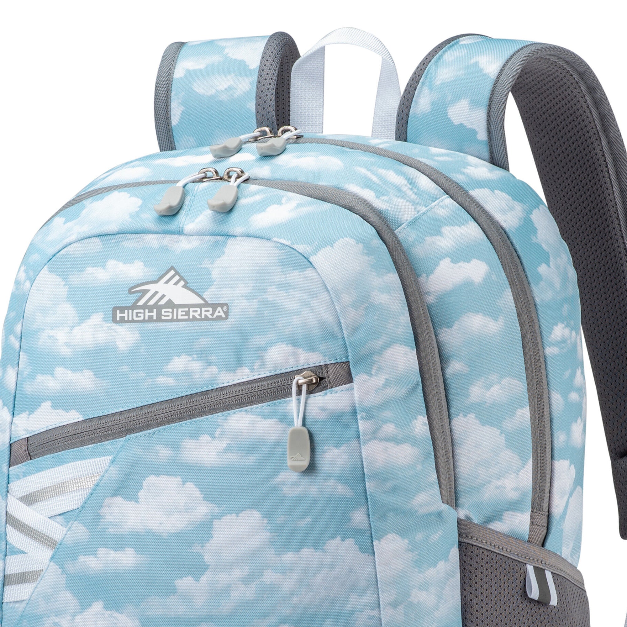 High Sierra Outburst 2.0 Carry On Backpack w/Padded Laptop/Tablet Sleeve, Clouds - VMInnovations