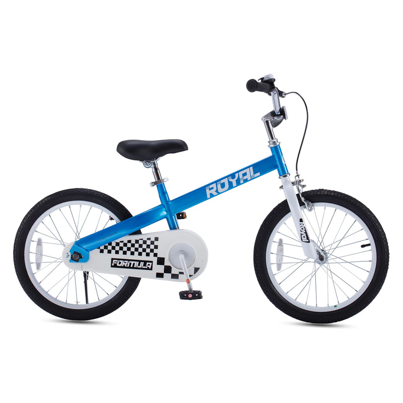 RoyalBaby Formula 20 Inch Kids Bike with Kickstand and Dual Hand Brakes, Blue