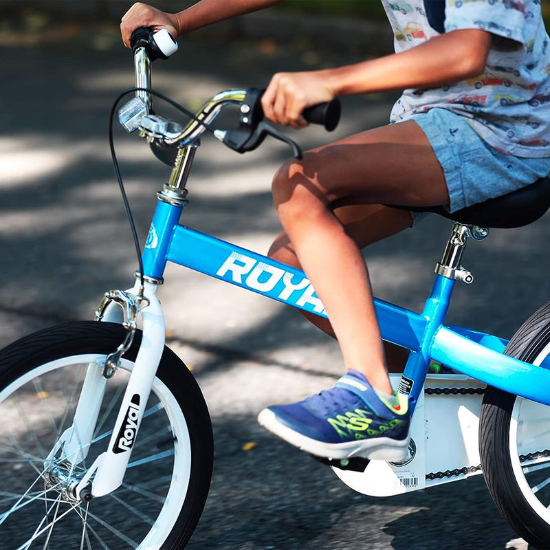 RoyalBaby Formula 20 Inch Kids Bike with Kickstand and Dual Hand Brakes, Blue