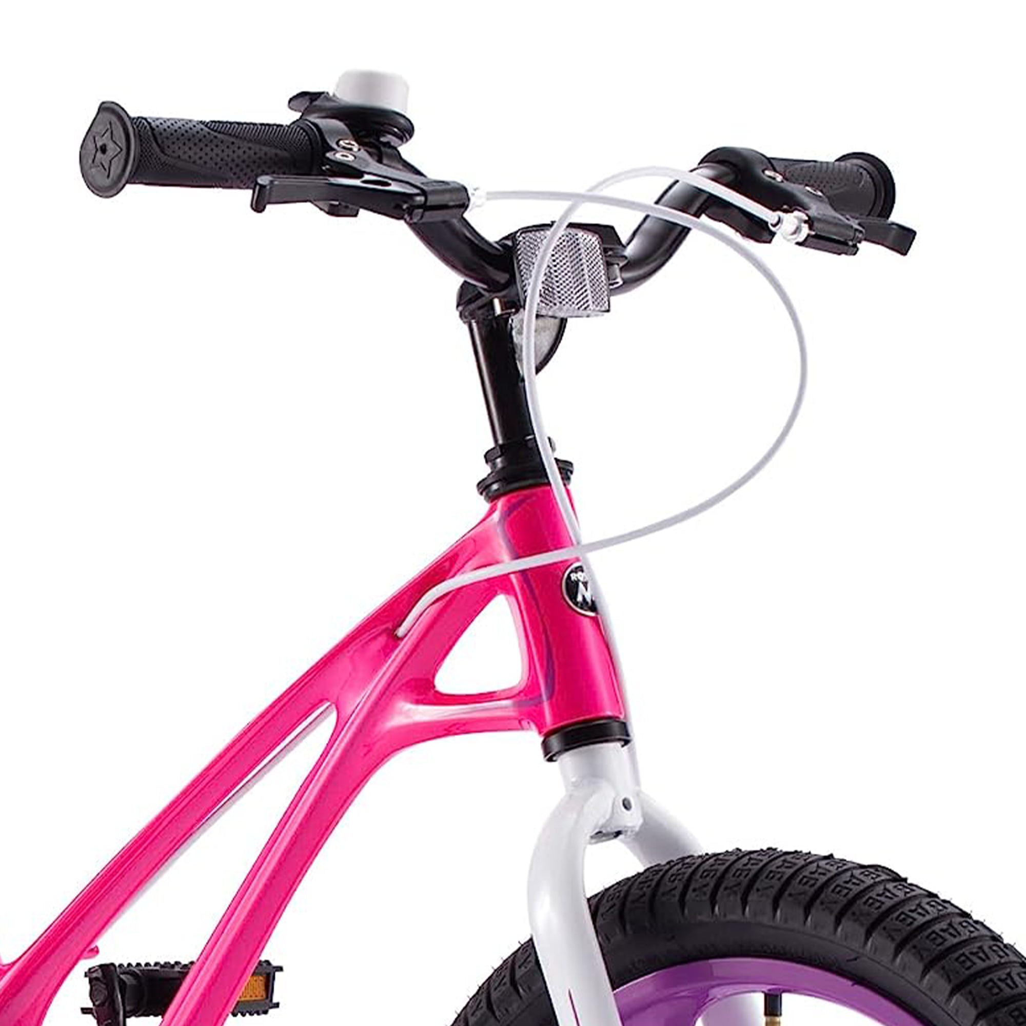 RoyalBaby RoyalMg Galaxy Fleet 18" Bicycle w/ 2 Disc Brakes, Fuchsia (For Parts) - VMInnovations