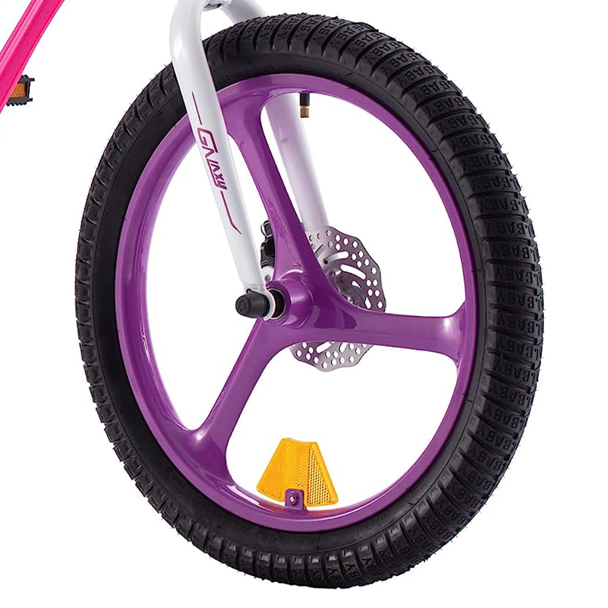 RoyalBaby RoyalMg Galaxy Fleet 18" Bicycle w/ 2 Disc Brakes, Fuchsia (For Parts) - VMInnovations
