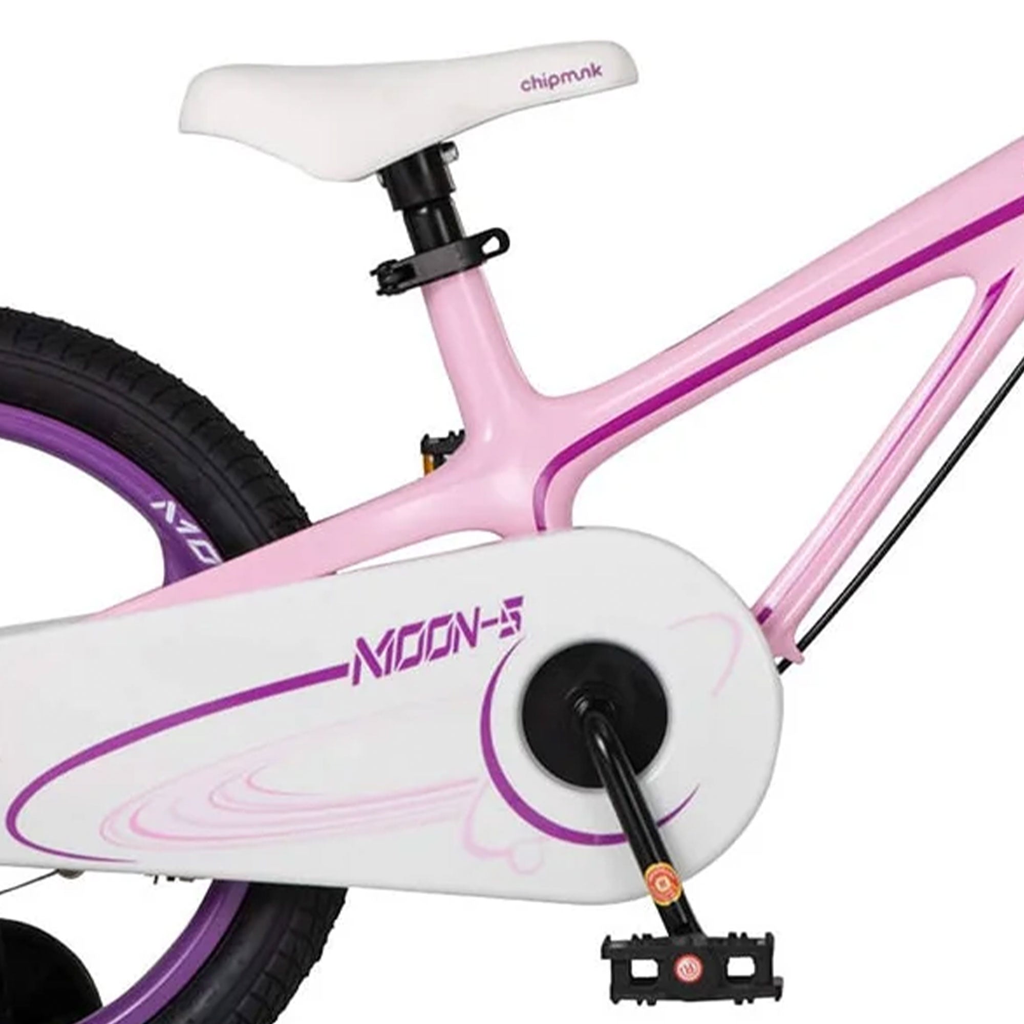 RoyalBaby Moon-5 16" Magnesium Kids Bicycle w/Training Wheels & Kickstand, Pink - VMInnovations