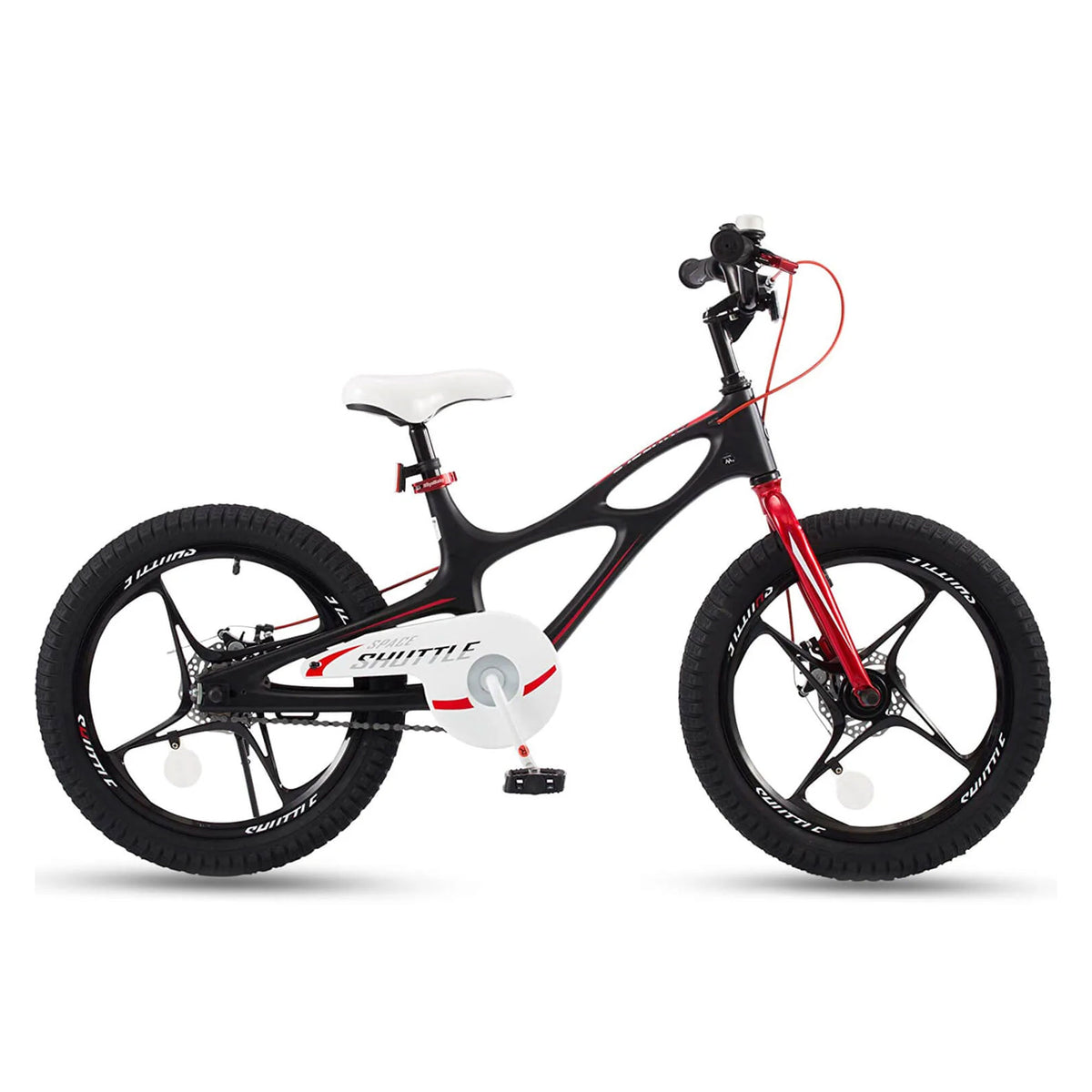 RoyalBaby Space Shuttle 18" Alloy Kids Bicycle w/2 Disc Brakes, Black (Open Box)