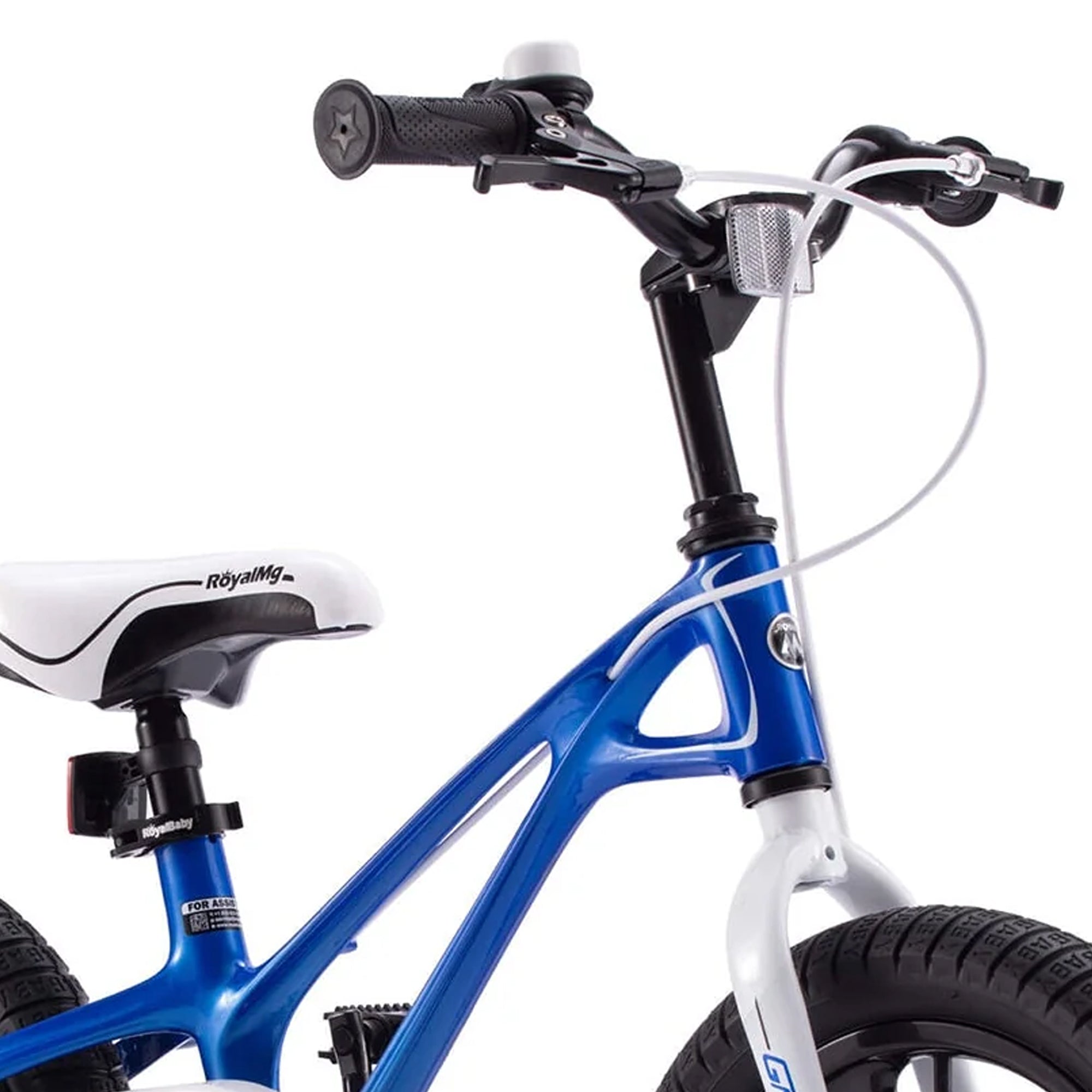 RoyalBaby RoyalMg Galaxy Fleet 14 Inch Kids Bicycle with Training Wheels, Blue - VMInnovations