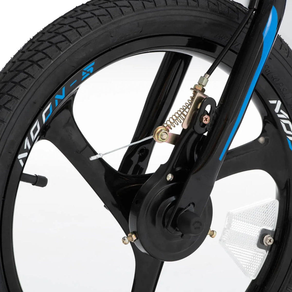 RoyalBaby Moon-5 14" Alloy Kids Bicycle with Training Wheels, Blue (For Parts) - VMInnovations