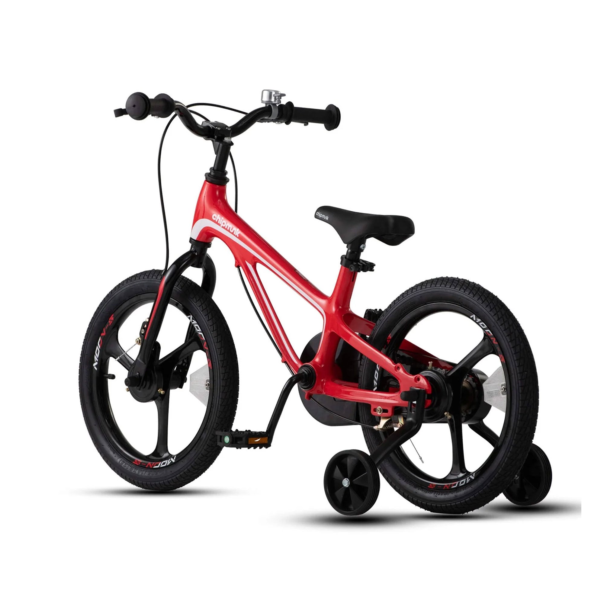 RoyalBaby Moon-5 16" Magnesium Bicycle w/Training Wheels & Kickstand, Red (Used)
