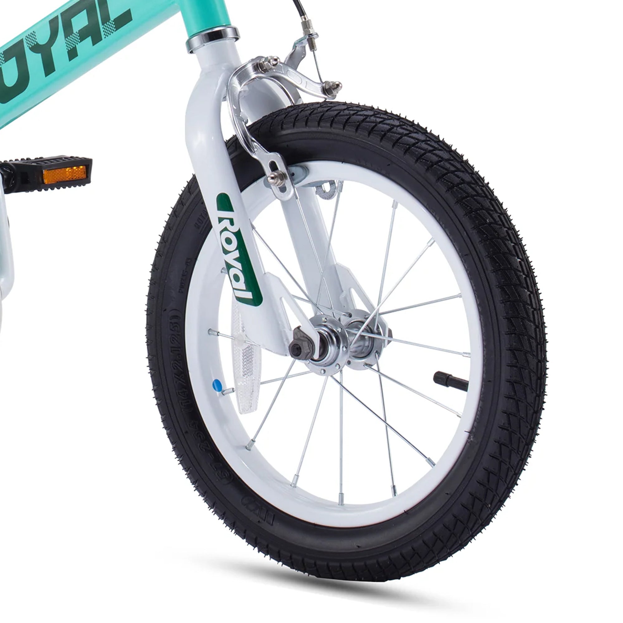 RoyalBaby Formula 16" Bike with Kickstand and Training Wheels, Green (Open Box) - VMInnovations