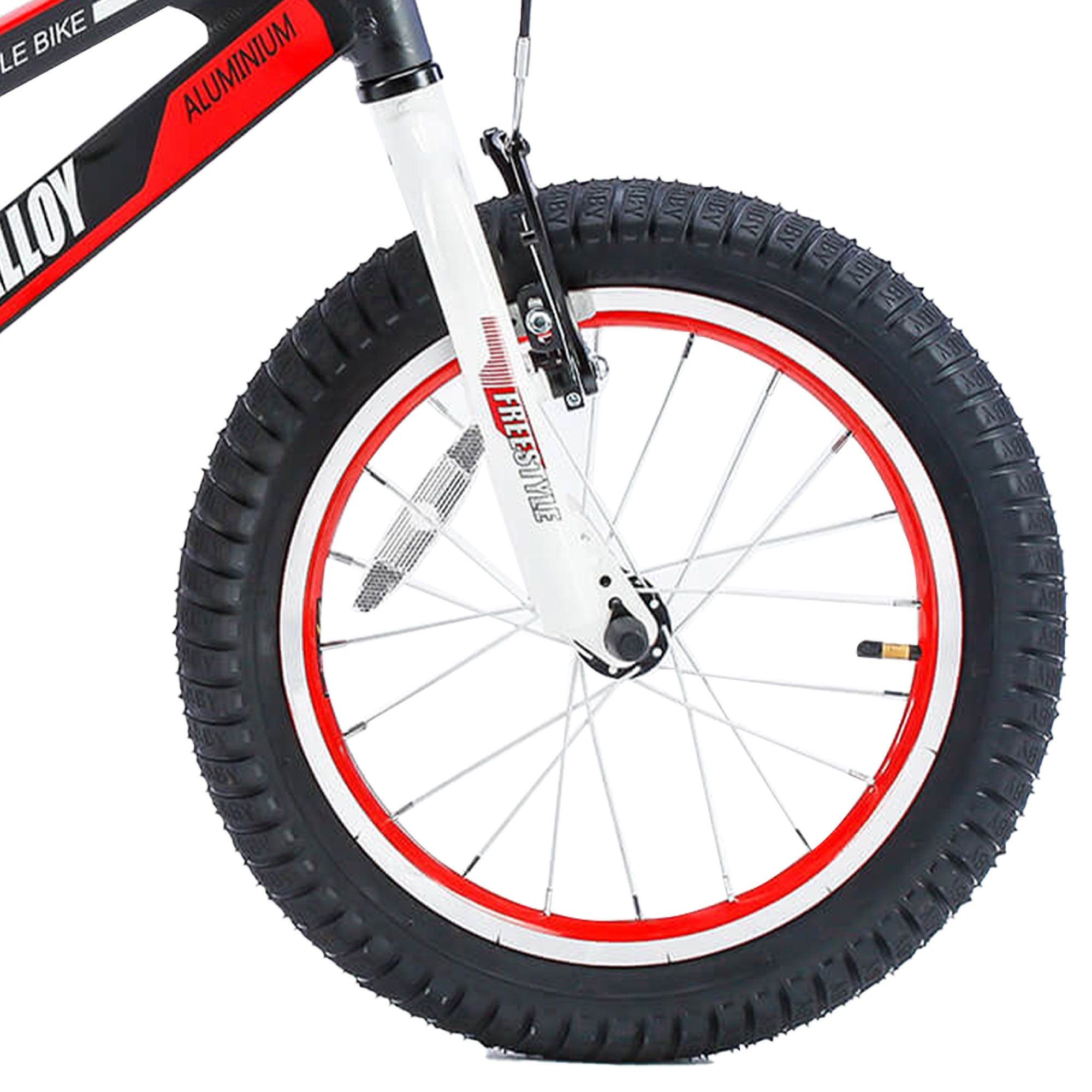 RoyalBaby No. 1 Freestyle 14" Kids Bike w/Training Wheels & Bottle, Black (Used) - VMInnovations