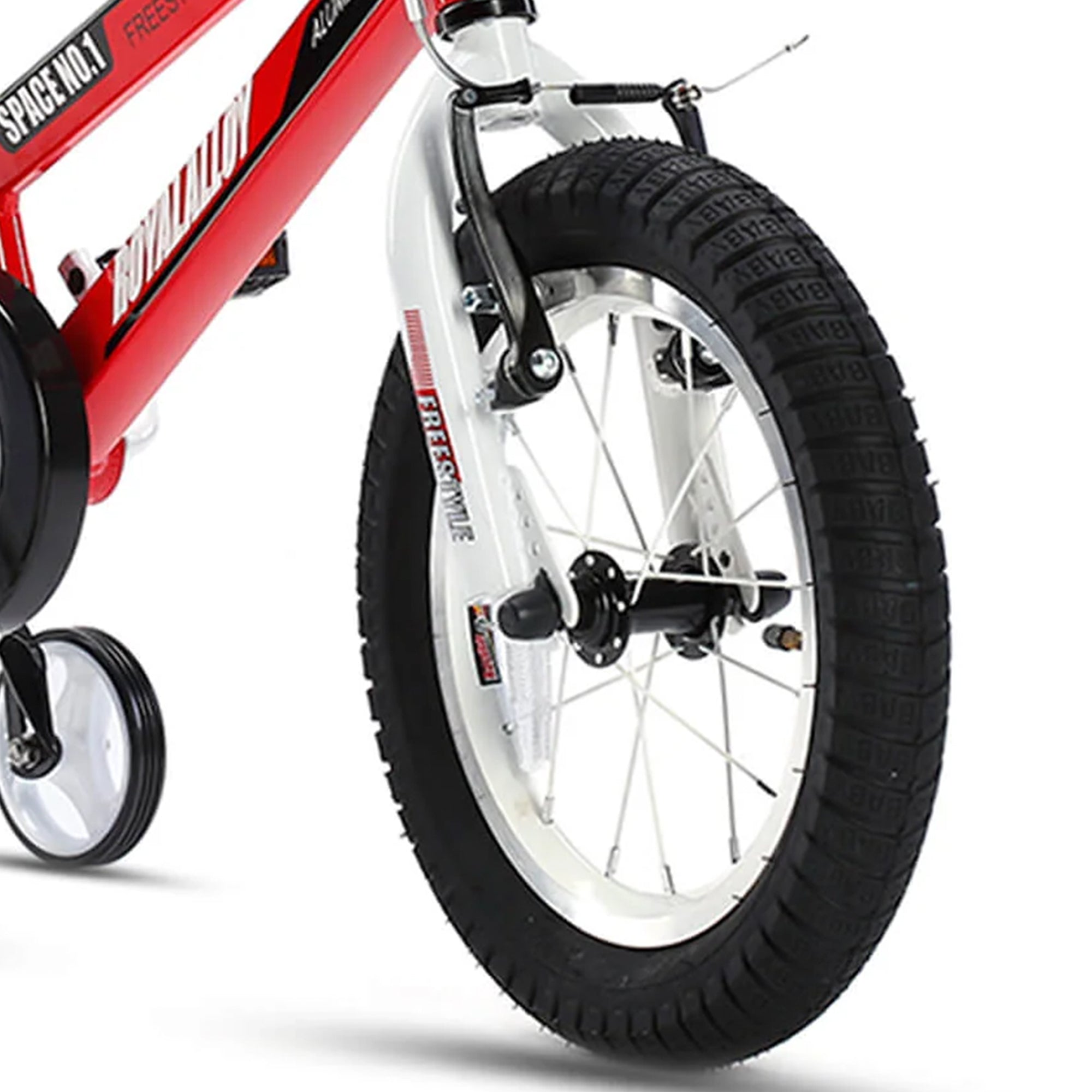 RoyalBaby Space No. 1 Freestyle 14" Kids Bike Wheels & Bottle, Red (Used) - VMInnovations