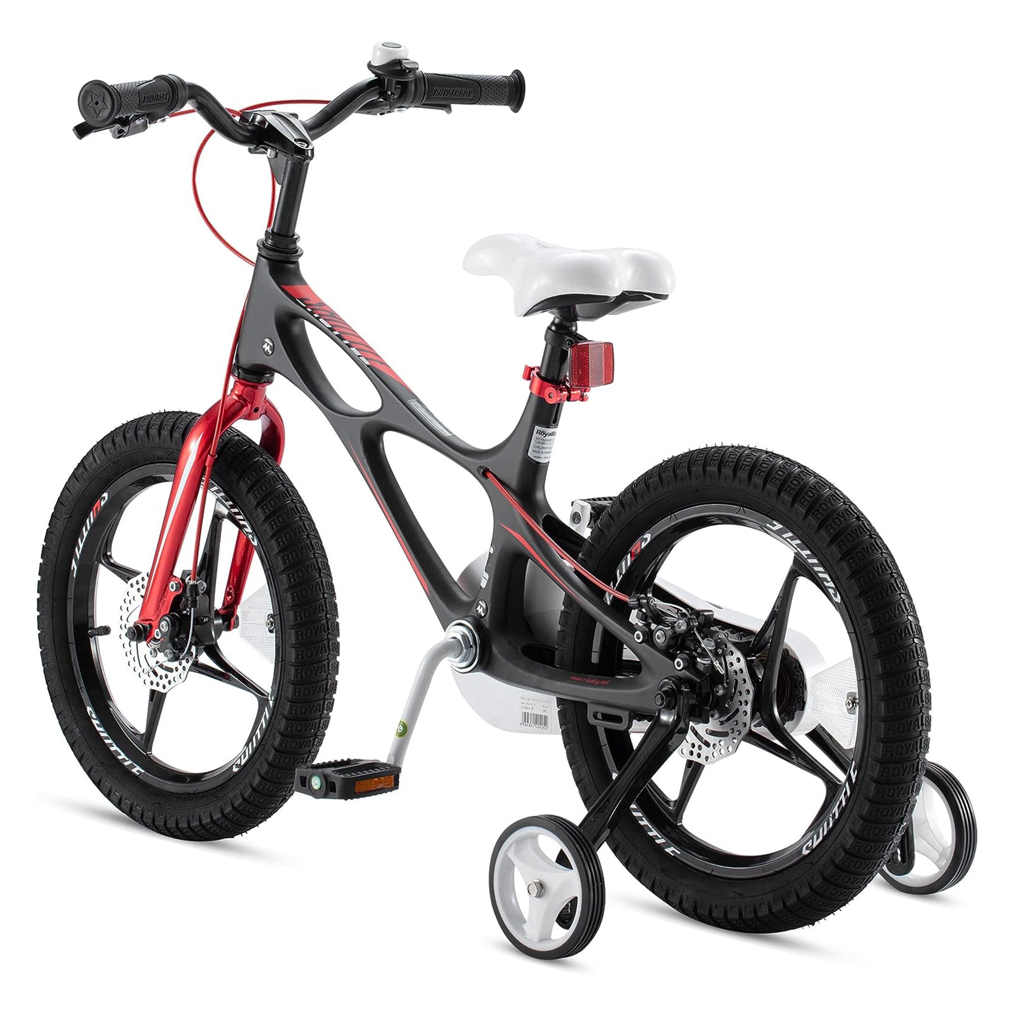 RoyalBaby Space Shuttle 14" Alloy Kids Bicycle w/2 Disc Brakes, Black (Open Box)
