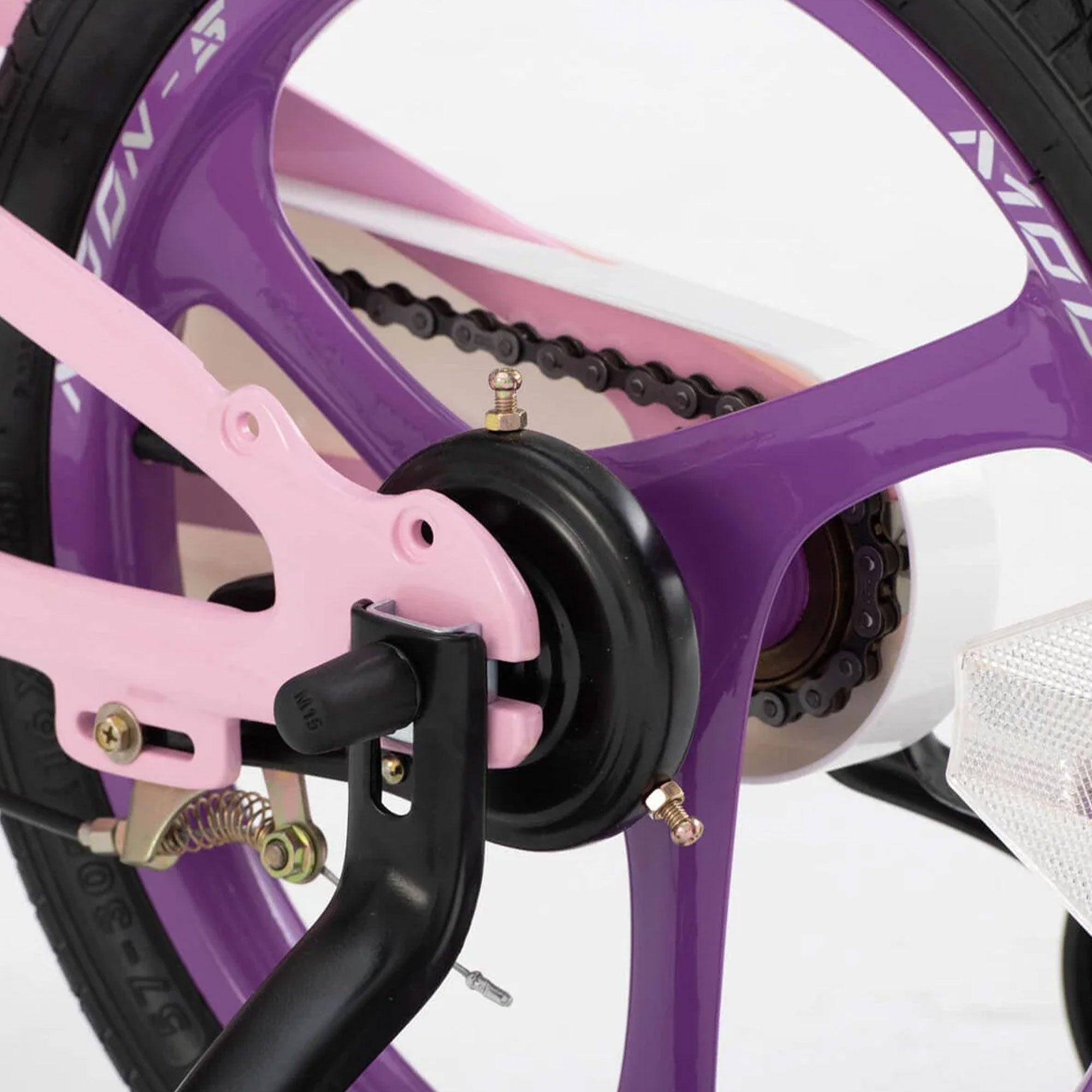 RoyalBaby Moon-5 14" Magnesium Alloy Kids Bicycle w/Training Wheels, Pink (Used) - VMInnovations