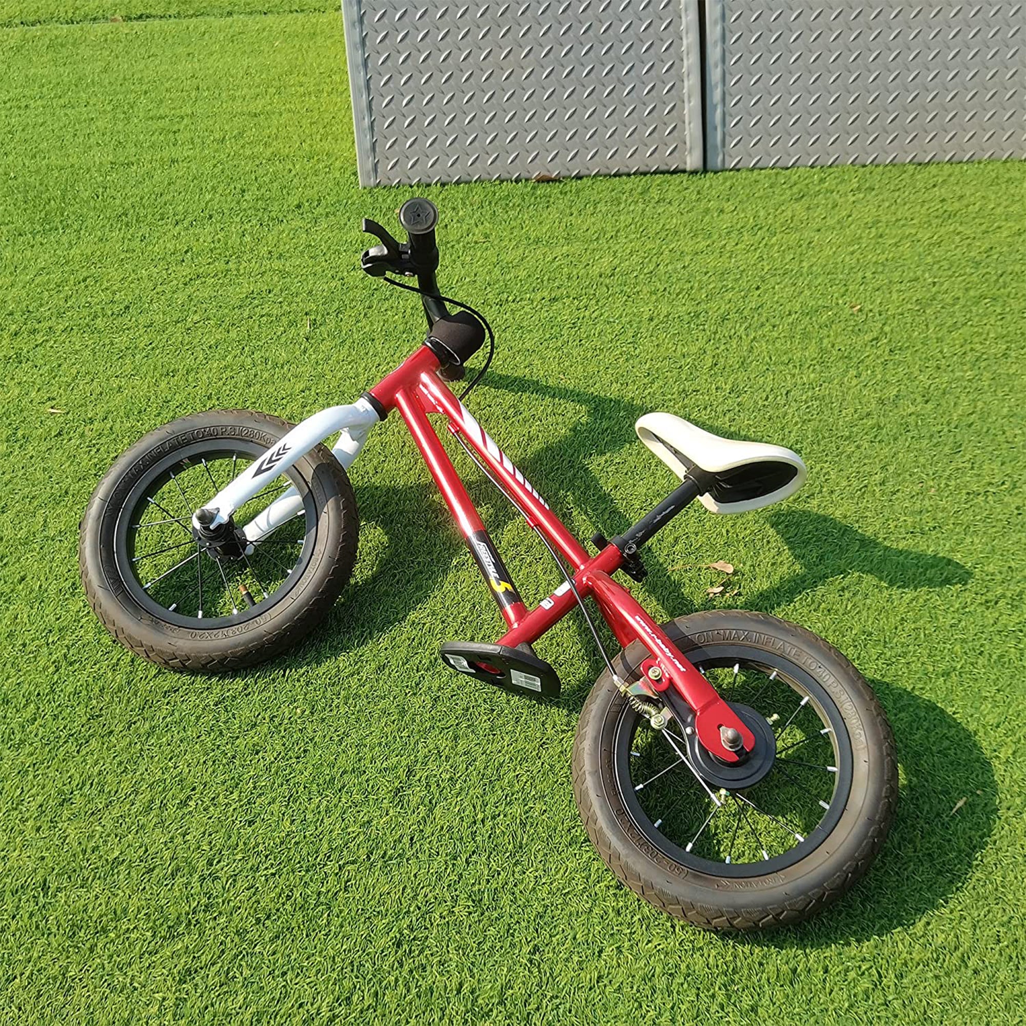 RoyalBaby Freestyle 12" Balance Bike with Handbrakes for Kids Ages 2-5,Red(Used)