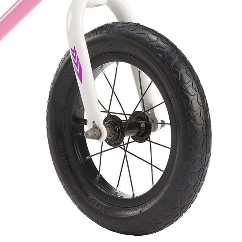 RoyalBaby Freestyle 12" Balance Bike with Handbrakes for Kids Ages 2 to 5, Pink