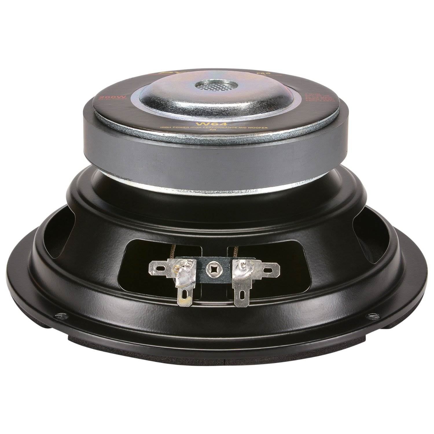 Pyramid W64 6.5 Inch 200 Watt Car Audio Midrange/Mid Bass Poly Woofer Speaker - VMInnovations