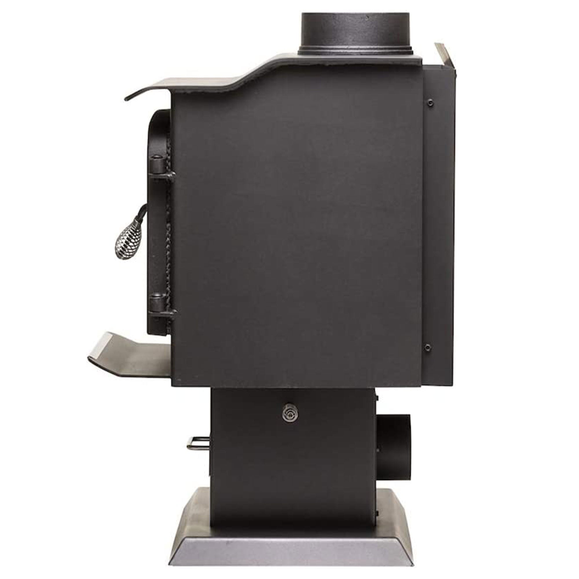 Ashley Hearth Products 1,200 Square Feet 68,000 BTUs Pedestal Wood Stove, Black - VMInnovations