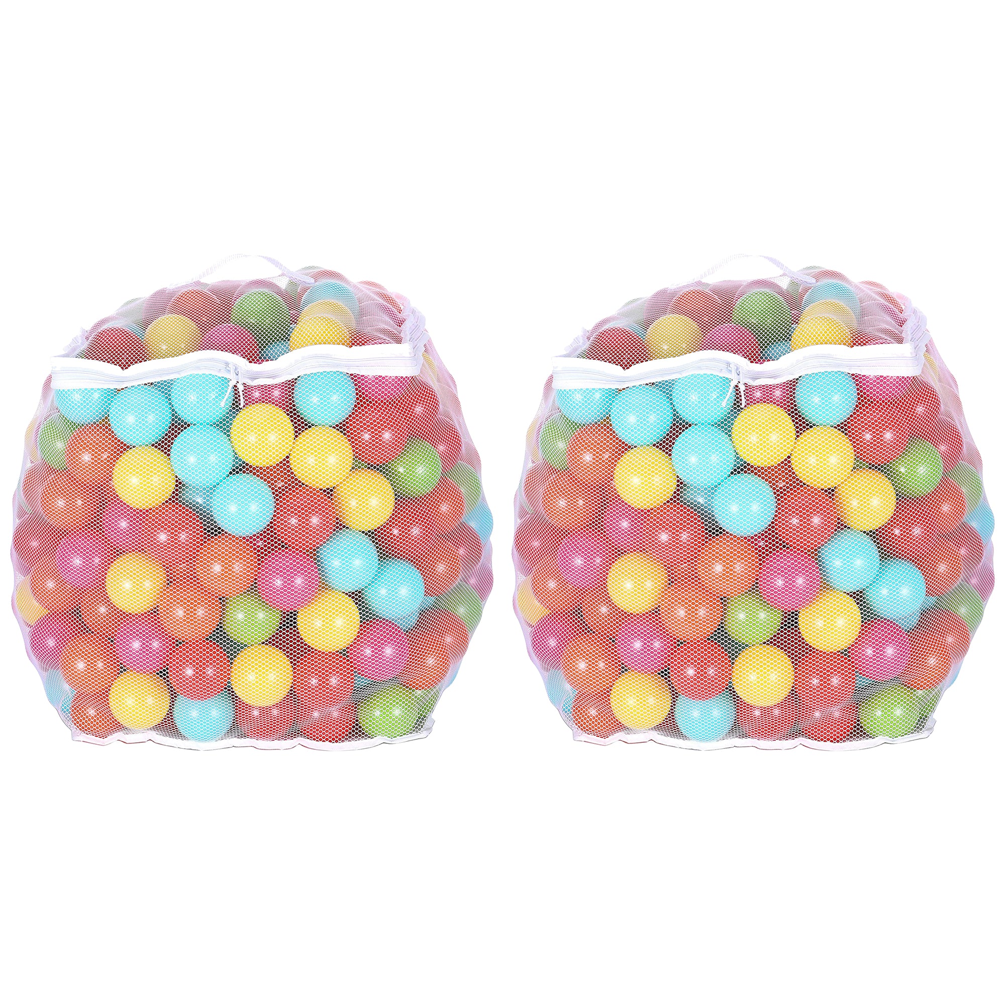 BalanceFrom Fitness 2.3" Play Pit Balls with Storage Bag, Multicolor (2 Pack) - VMInnovations