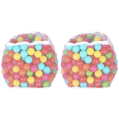 BalanceFrom Fitness 2.3" Play Pit Balls with Storage Bag, Multicolor (2 Pack)