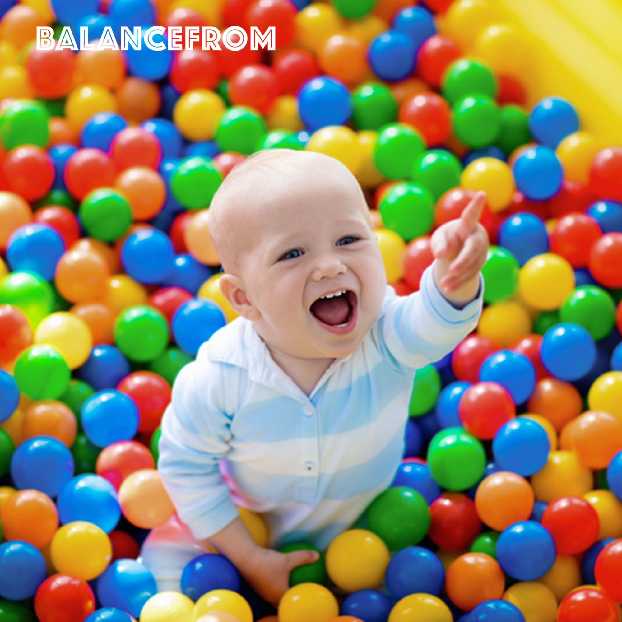 BalanceFrom Fitness 2.3" Play Pit Balls with Storage Bag, Multicolor (3 Pack) - VMInnovations
