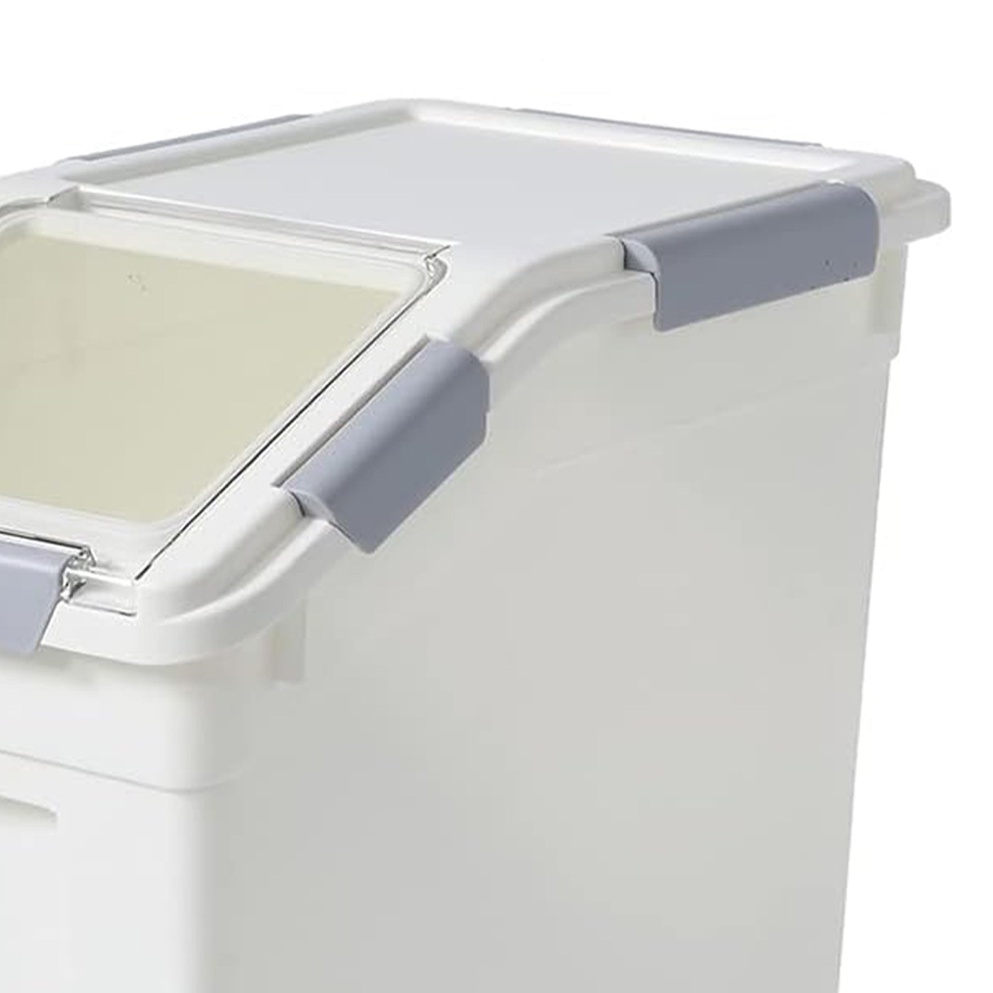 HANAMYA 33L Storage Container w/Wheels & Measuring Cup,White(Set of 2)(Used) - VMInnovations