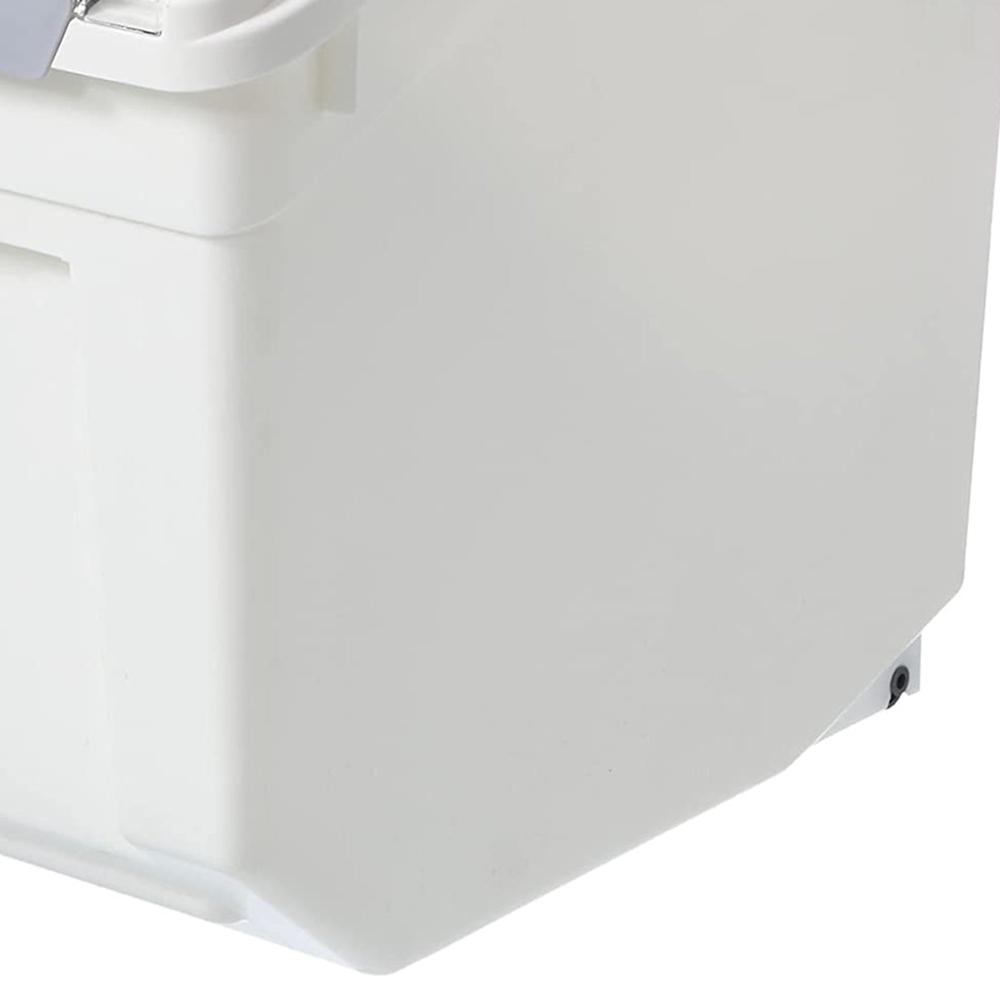 HANAMYA 25L Rice Storage Container with Wheels & Cup, White (Set of 2) (Used) - VMInnovations