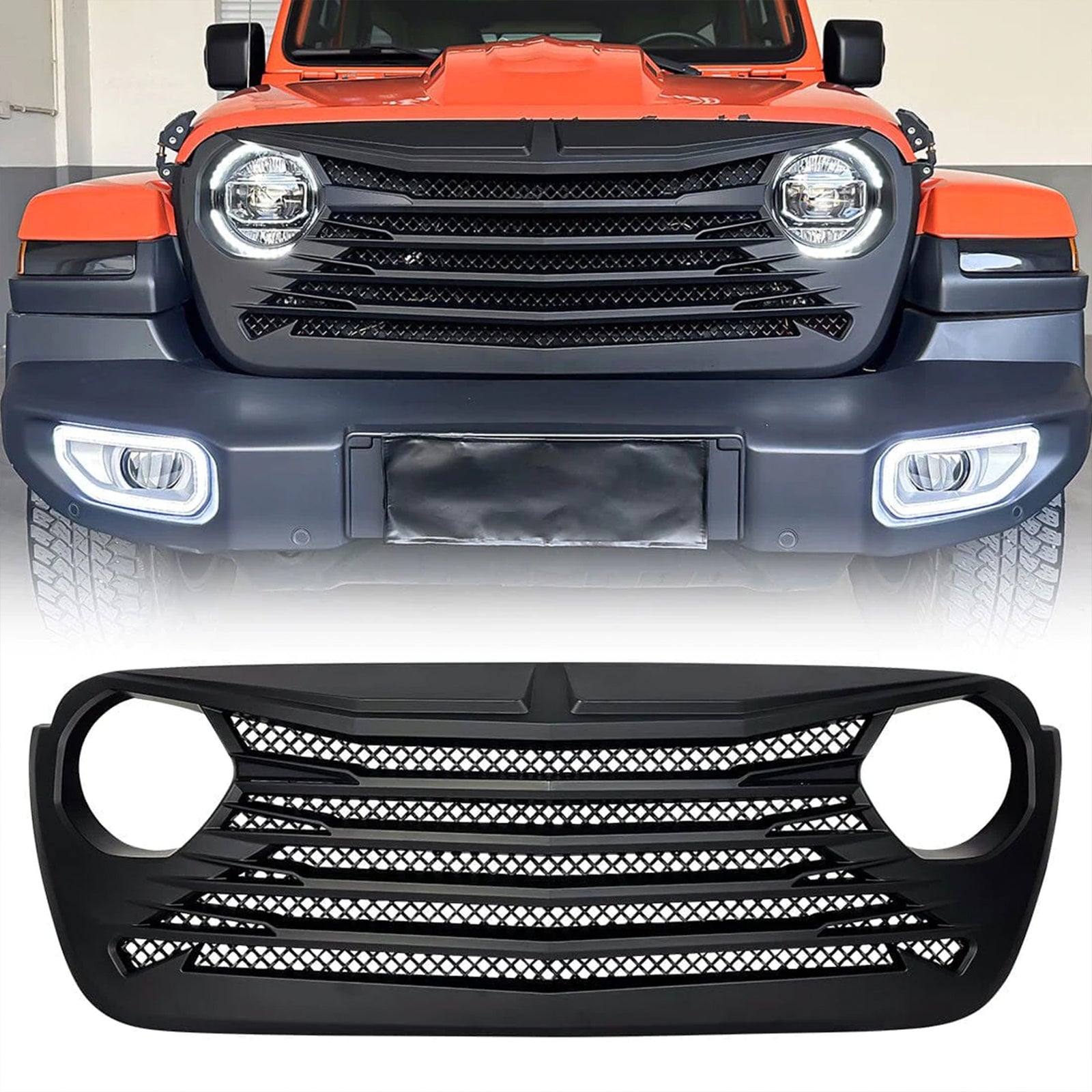AMERICAN MODIFIED Tomahawk Grille for 2018-2023 Jeep Wrangler JL & Gladiator JT - VMInnovations