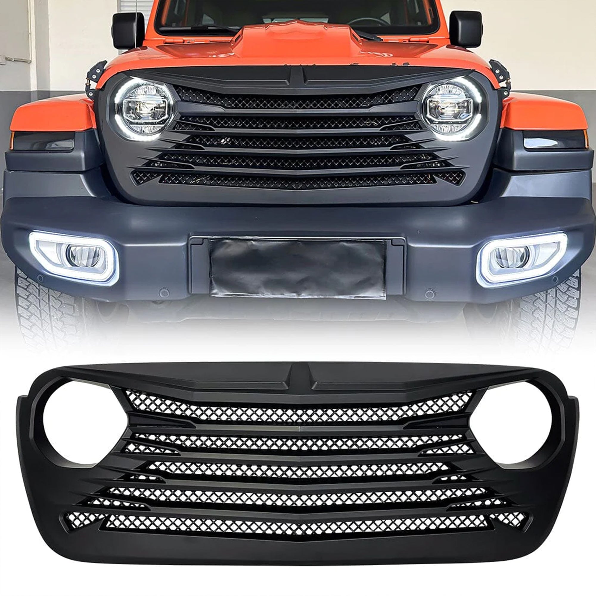 AMERICAN MODIFIED Grille for 2018-2023 Jeep Wrangler JL & Gladiator JT (Used) - VMInnovations