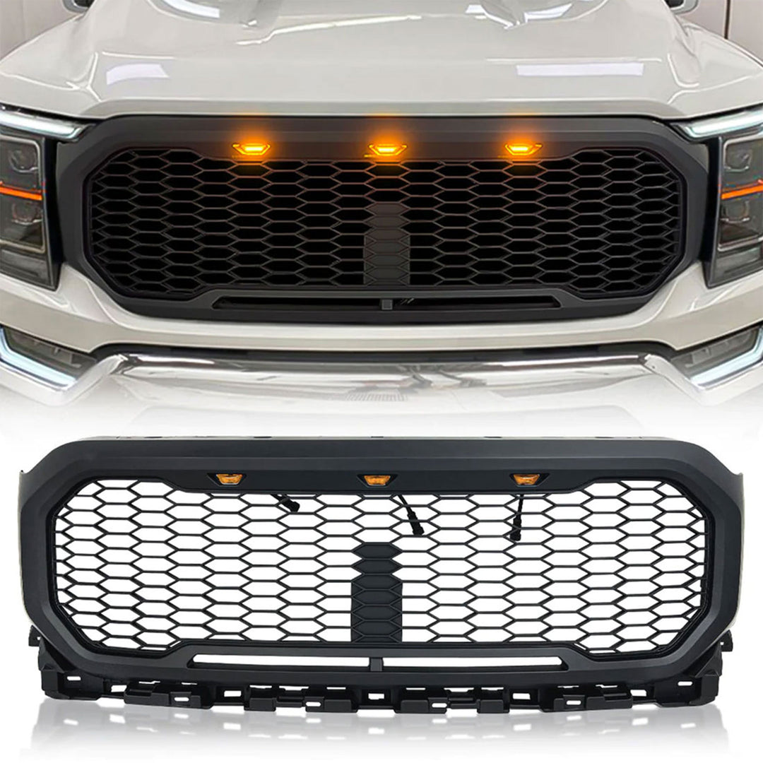 AMERICAN MODIFIED Raptor Style Front Grille w/Lights for 2021-2023 Ford F150 - VMInnovations