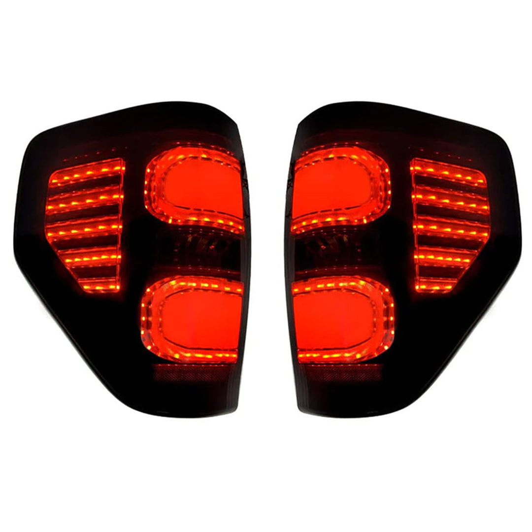 AMERICAN MODIFIED Smoked LED Tail Lights with Turn Signal for 09-14 Ford F150 - VMInnovations