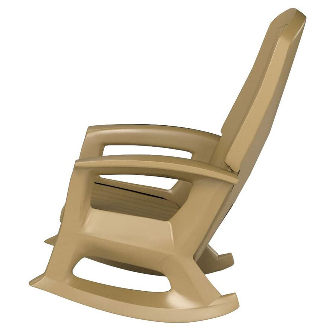 Semco Plastics Rockaway Heavy Duty All Weather Outdoor Rocking Chair (2 Pack) - VMInnovations