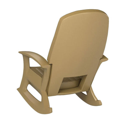 Semco Plastics Rockaway Heavy Duty All Weather Outdoor Rocking Chair (2 Pack)
