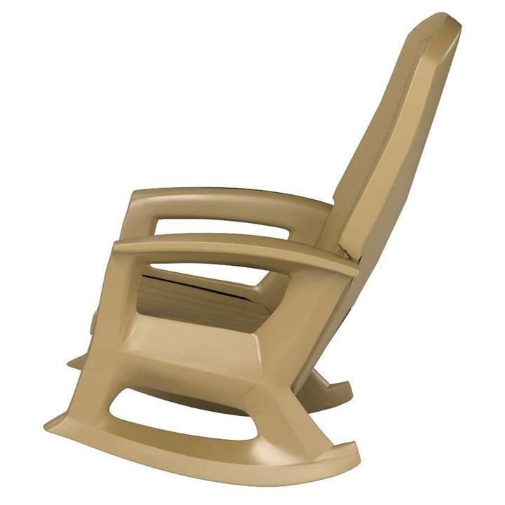 Semco Plastics Rockaway Heavy Duty All Weather Outdoor Rocking Chair (3 Pack) - VMInnovations