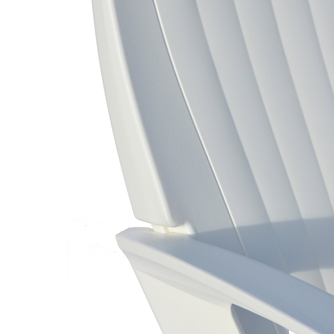Semco Rockaway Heavy Duty All Weather Outdoor Rocking Chair, White (3 Pack) - VMInnovations