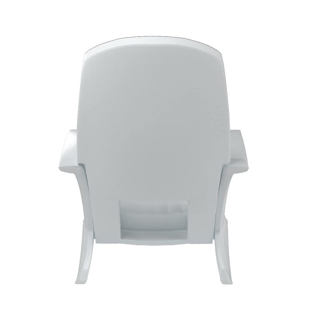 Semco Rockaway Heavy Duty All Weather Outdoor Rocking Chair, White (4 Pack) - VMInnovations