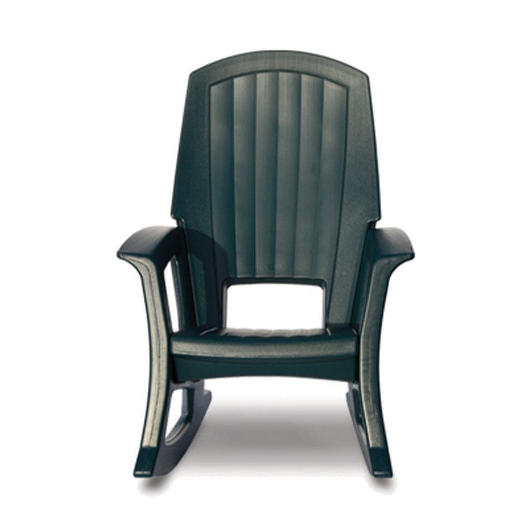 Semco Rockaway Heavy Duty All Weather Outdoor Rocking Chair, Green (2 Pack) - VMInnovations