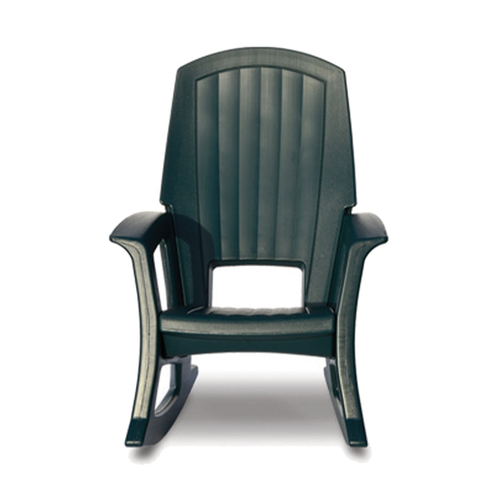 Semco Rockaway Heavy Duty All Weather Outdoor Rocking Chair, Green (2 Pack) - VMInnovations