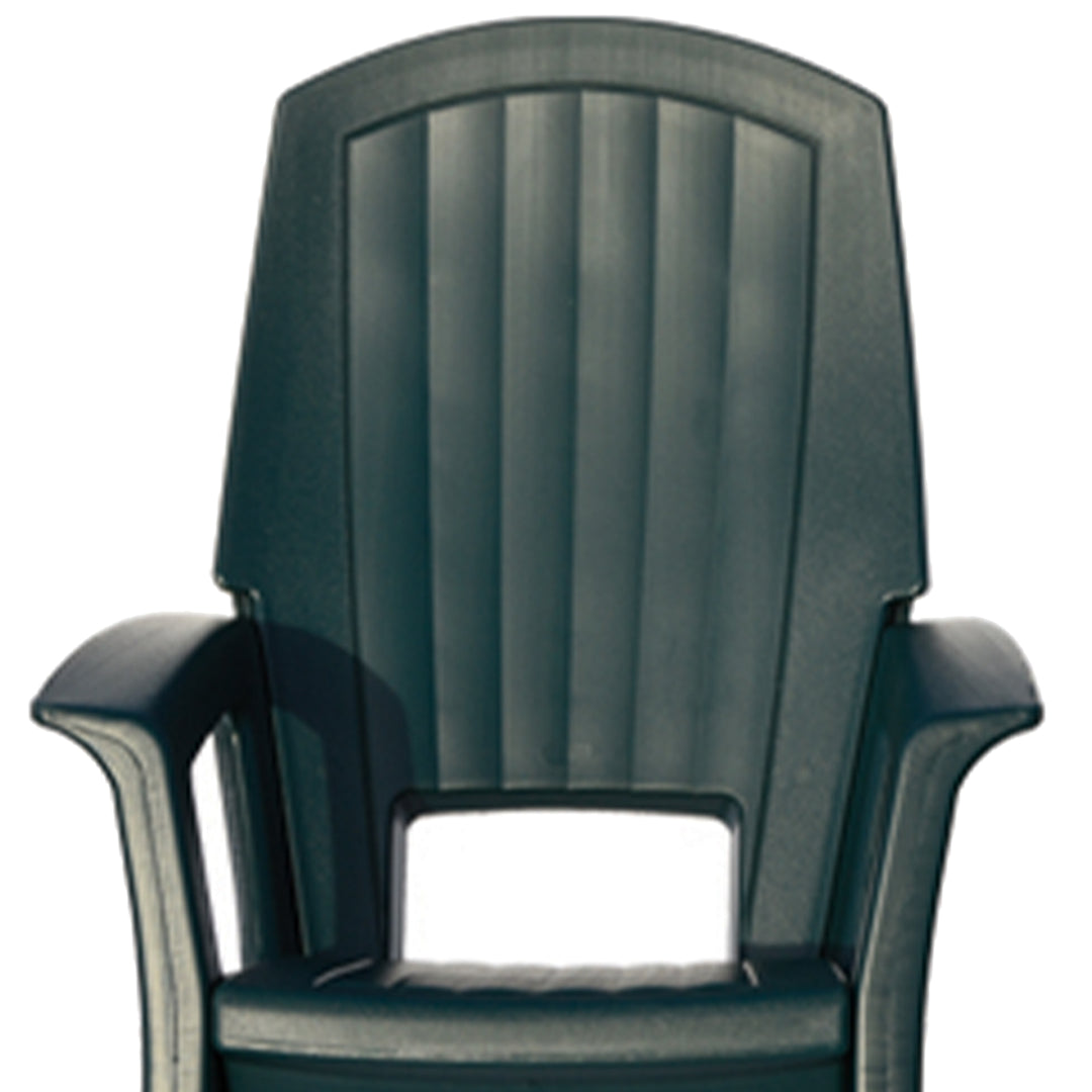 Semco Rockaway Heavy Duty All Weather Outdoor Rocking Chair, Green (2 Pack) - VMInnovations