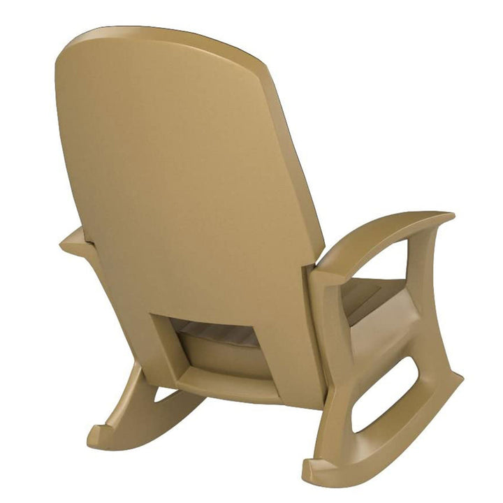 Semco Plastics Rockaway Heavy Duty All Weather Outdoor Rocking Chair (4 Pack) - VMInnovations