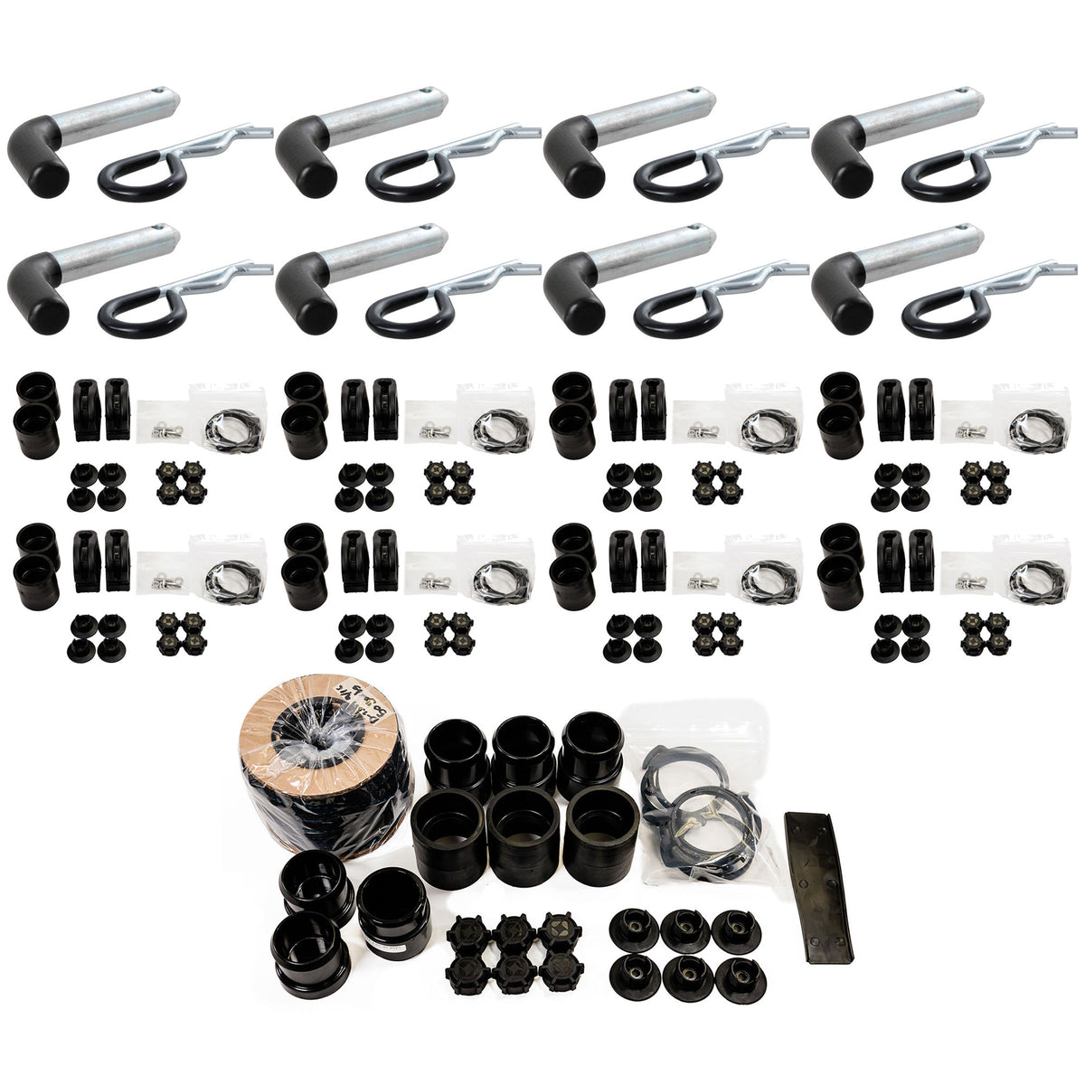 Curt 8-Set 0.5'' Hitch Pin & Clip w/FAFCO 8-Set Solar Panel Kit & Hardware Kit