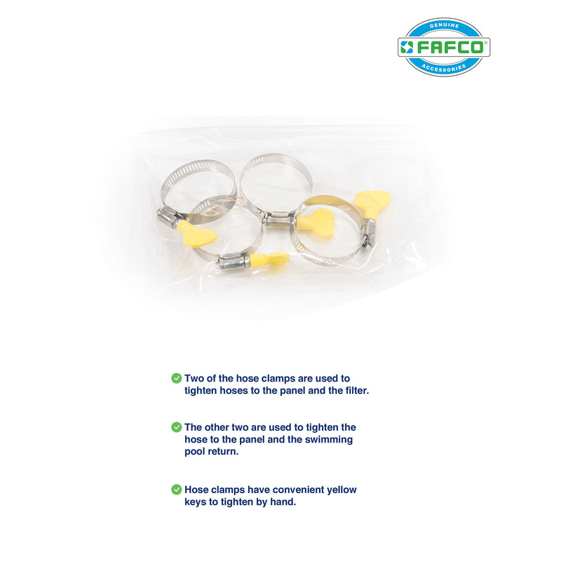 FAFCO Connecting Hose & Clamps for Swimming Pool Solar Heating Systems(Open Box)
