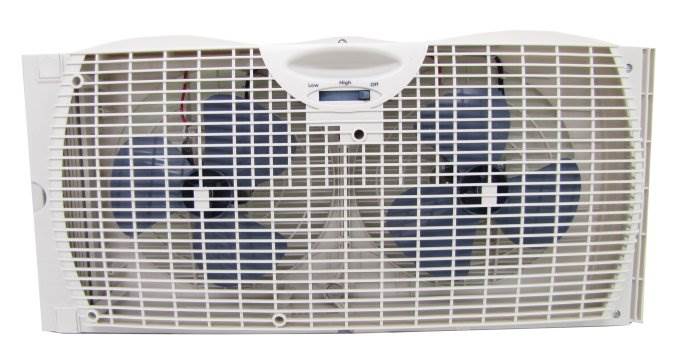 Holmes HAWF2021TG Twin Size Adjustable Window Fan 7" Dual Blade (Open Box)