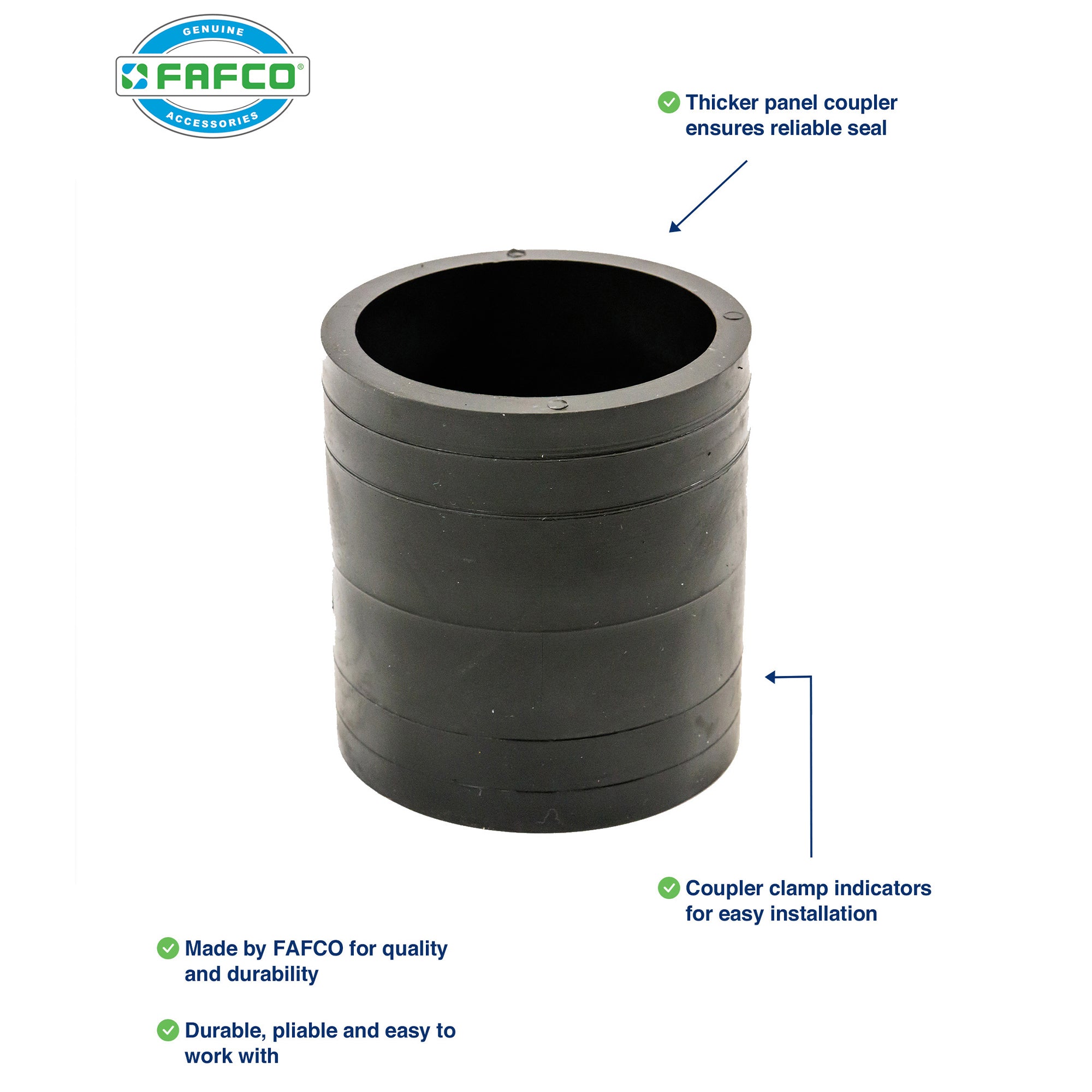 FAFCO 4x10ft Solar Pool Connected Tube (4 Pack) with Panel (4 Pack) & System Kit - VMInnovations