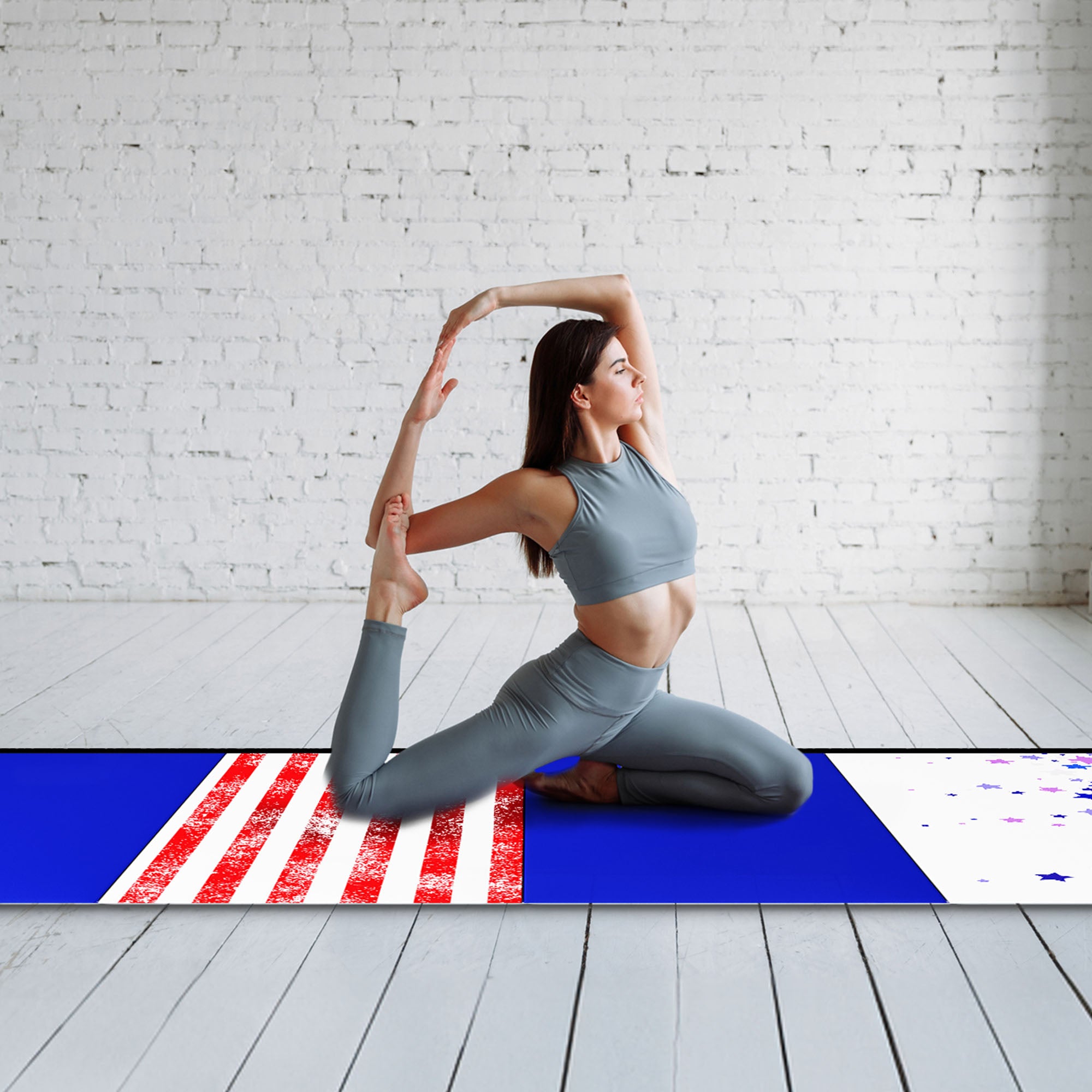 BalanceFrom Fitness Gymnastics Mat w/Sectional Floor Balance Beam (Open Box) - VMInnovations