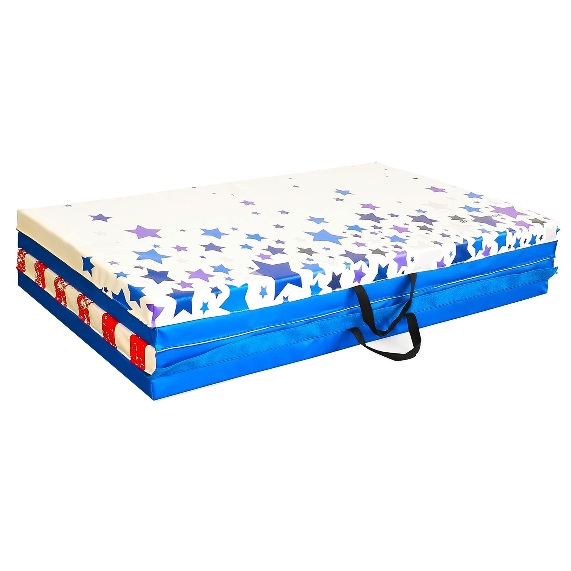 BalanceFrom Fitness 120"x48" All Purpose Exercise Mat, Star/Stripe (Open Box) - VMInnovations