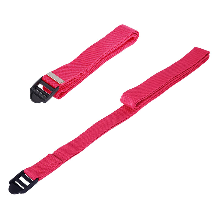 BalanceFrom Fitness 7 Piece Yoga Set with Mat, Stretch Strap, & Knee Pad, Pink - VMInnovations