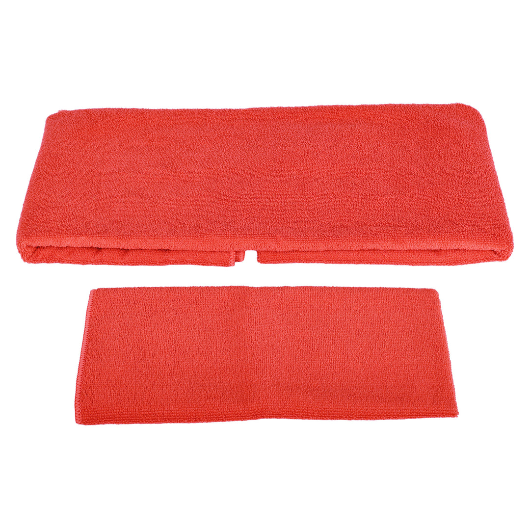BalanceFrom Fitness 7 Piece Yoga Set w/ Mat, Stretch Strap, & Knee Pad,Red(Used) - VMInnovations