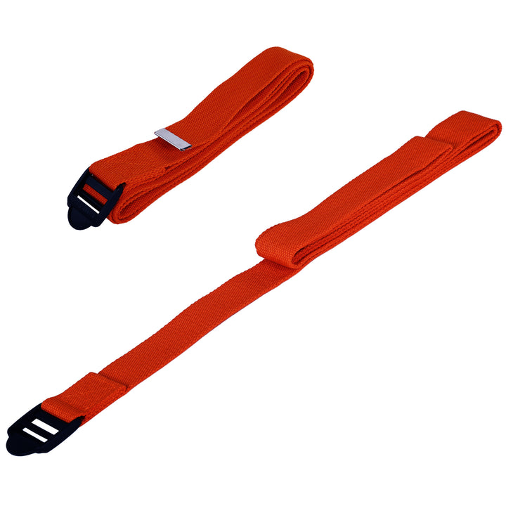 BalanceFrom Fitness 7 Piece Yoga Set w/ Mat, Stretch Strap, & Knee Pad,Red(Used) - VMInnovations